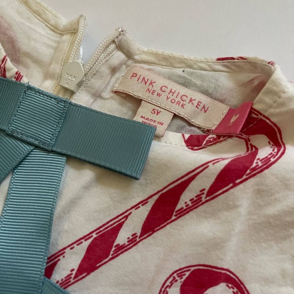Pink Chicken Candy Cane Dress - Picture 2 of 3